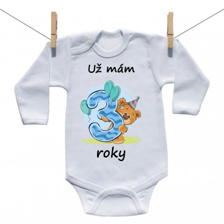 Body s dlouhým rukávem Už mám 3 roky Chlapec