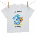 Tričko s krátkým rukávem Už mám 3 roky Chlapec