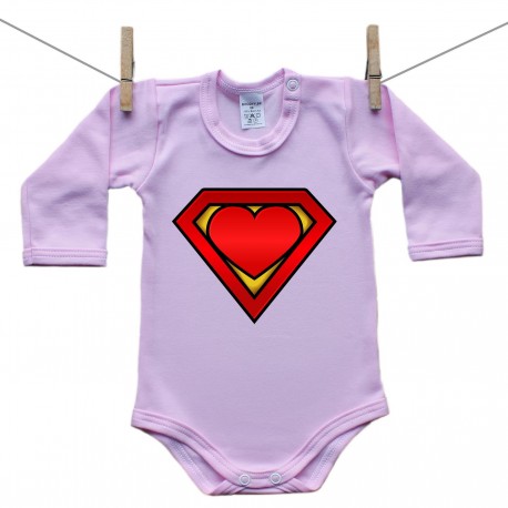Body s dlouhým rukávem (růžové) SuperMiminko