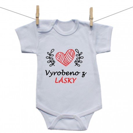 Body s krátkým rukávem Vyrobeno z lásky