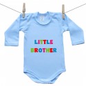 Modré body s dlouhým rukávem Little brother