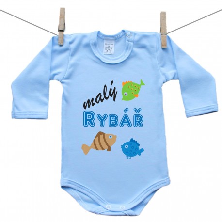 Modré body s dlouhým rukávem Malý rybář