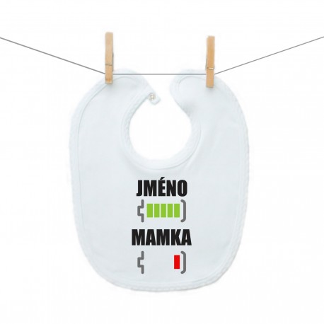 Bryndáček na zapínání Baterie nabitá/vybitá mamka se jménem Bryndáček na zapínání Baterie nabitá/vybitá mamka se jménem