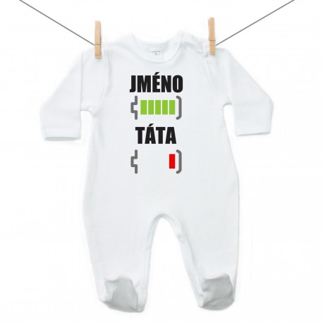 Overal Baterie nabitá/vybitá táta se jménem 