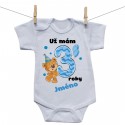 Body s krátkým rukávem Už mám 3 roky s Medvídkem a jménem dítěte Chlapec