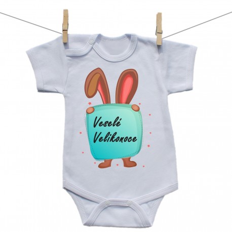 Body s krátkým rukávem Veselé Velikonoce Body s krátkým rukávem Veselé Velikonoce