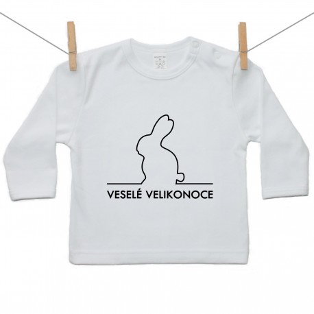 Tričko s dlouhým rukávem Veselé Velikonoce
