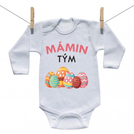 Body s dlouhým rukávem Mámin tým Body s dlouhým rukávem Mámin tým