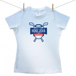 Dámské triko s krátkým rukávem Hokejová rodina
