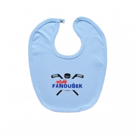 Modrý bryndáček na zapínání Malý fanoušek