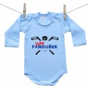 Modré body s dlouhým rukávem Velký fanoušek