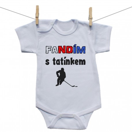 Body s krátkým rukávem Fandím s tatínkem