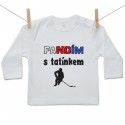 Tričko s dlouhým rukávem Fandím s tatínkem