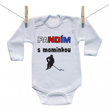Body s dlouhým rukávem Fandím s maminkou
