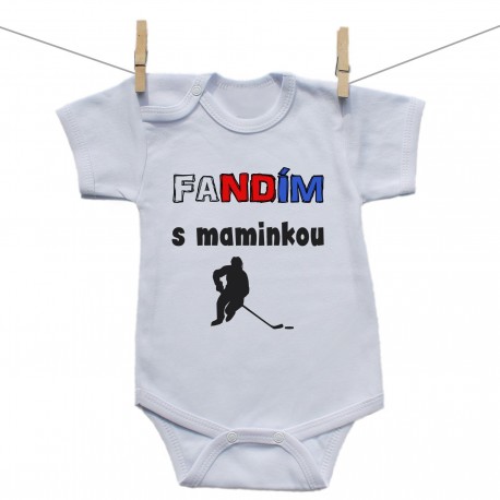 Body s krátkým rukávem Fandím s maminkou