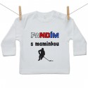 Tričko s dlouhým rukávem Fandím s maminkou