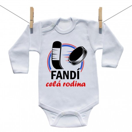 Body s dlouhým rukávem Fandí celá rodina