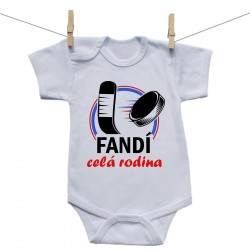 Body s krátkým rukávem Fandí celá rodina