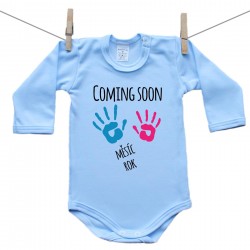 Modré body s dlouhým rukávem Coming soon