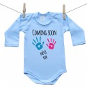Modré body s dlouhým rukávem Coming soon