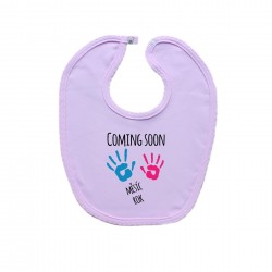 Růžový bryndáček na zapínání Coming soon