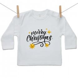 Tričko s dlouhým rukávem Merry Christmas