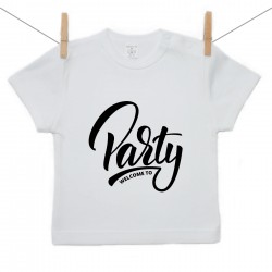 Tričko s krátkým rukávem Welcome to party