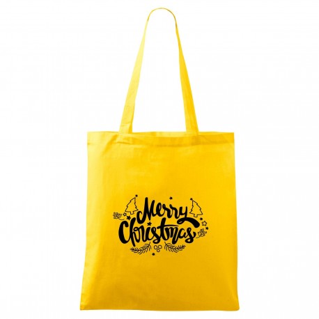 Žlutá taška Merry Christmas