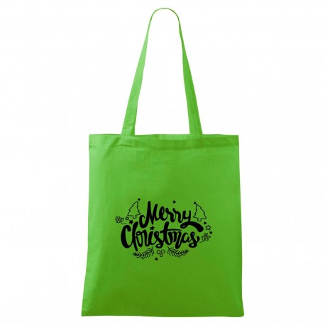 Zelená taška Merry Christmas