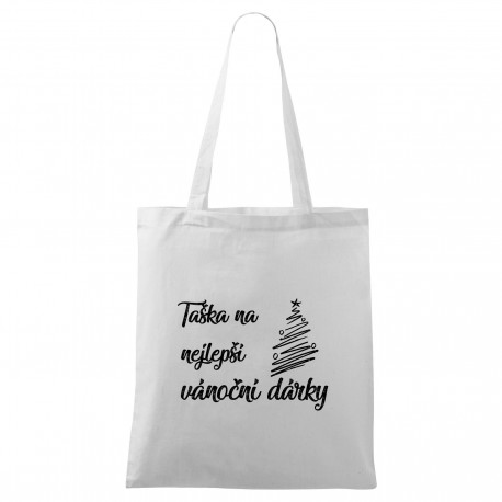 Bílá taška Na nejlepší vánoční dárky