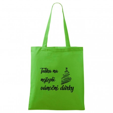Zelená taška Na nejlepší vánoční dárky