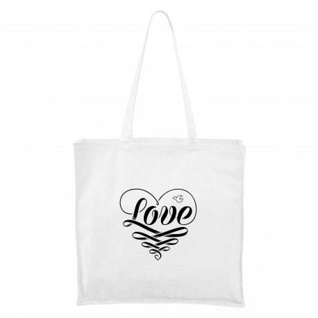 Bílá Maxi taška Love